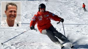 Former Formula One world champion Michael Schumacher skis in the northern Italian resort of Madonna Di Campiglio in this January 13, 2005 file photo. Schumacher suffered a serious head injury while skiing in the French Alps resort of Meribel, French media reported on December 29, 2013.   REUTERS/stringer     (ITALY - Tags: SPORT MOTORSPORT F1 DISASTER TPX IMAGES OF THE DAY)